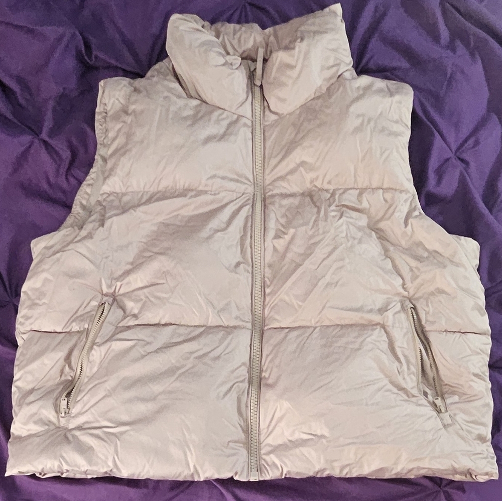 Women's Light Pink Puffer Vest